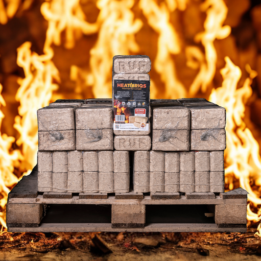 Quarter Pallet HeatBriqs Firewood Briquettes